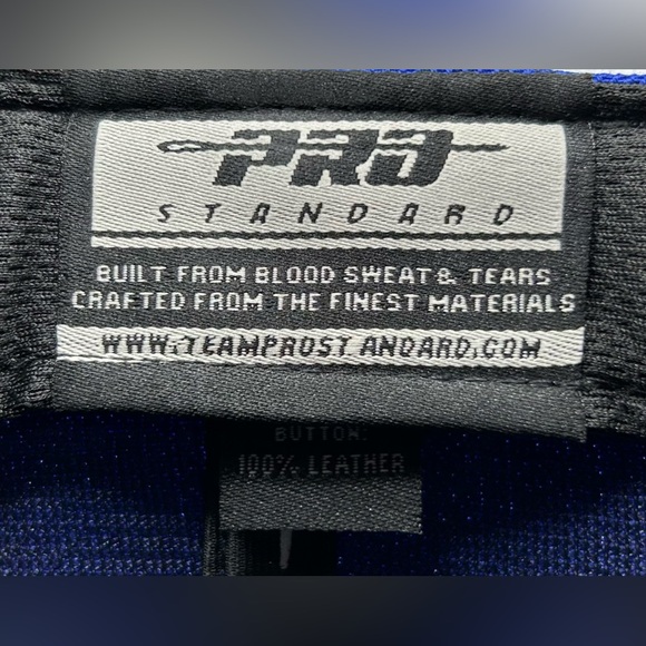 NEW Chicago Cubs PRO STANDARD SnapBack Hat Side Spellout Logo Blue Baseball Cap - Picture 11 of 11